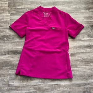 Figs Siaya scrub top size small